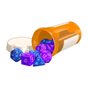 Funny D&D Dice Vinyl Sticker