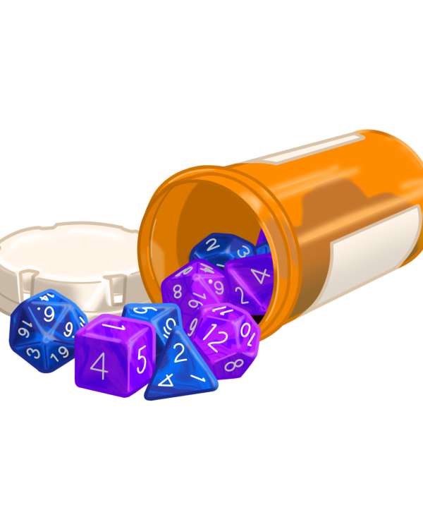 Funny D&D Dice Vinyl Sticker
