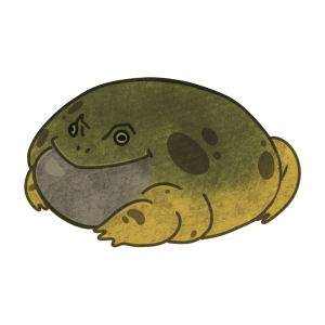 Fat Frog Vinyl Sticker