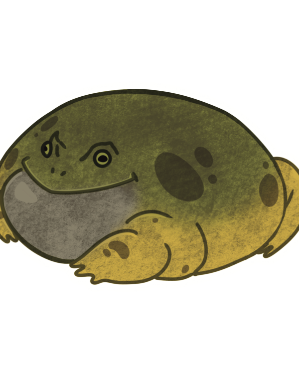 Fat Frog Vinyl Sticker