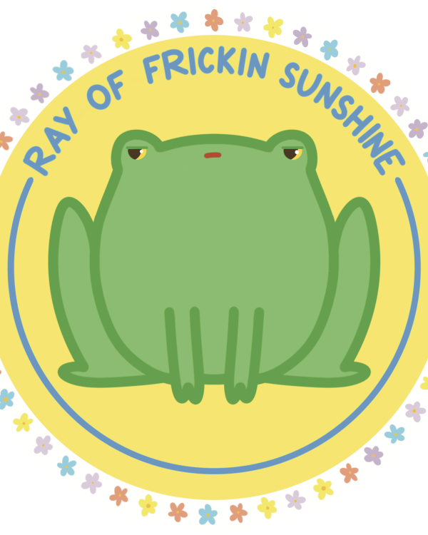 Ray of Frickin Sunshine Vinyl Sticker