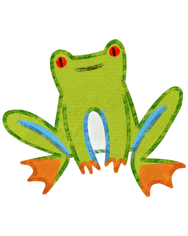 Red Eyed Treefrog Vinyl Sticker
